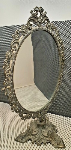 Magnifique ancien miroir ovale - ancien,