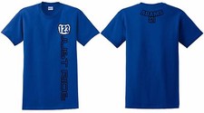 Bleu Juste Ride Personnalisé Numéro Plaque T Shirt MX Motocross Moto Vélo Yamaha