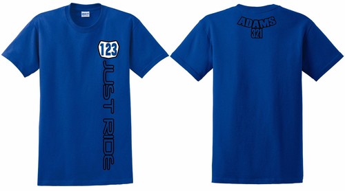 Bleu juste ride personnalisé - bleu,