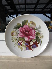 ASSIETTE MURALE PORCELAINE KAISER décor Bouquet 24 cm