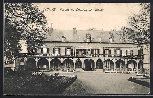 Cpa chimay facade château - cpa,