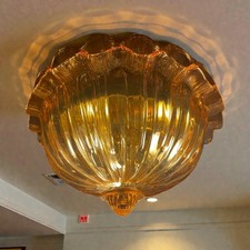 plafonnier encastré en verre