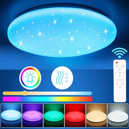 Plafonnier led rvb avec - led, w