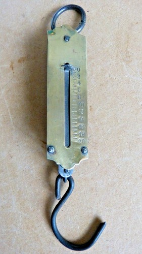 Ancien peson ressort fer et - peson,
