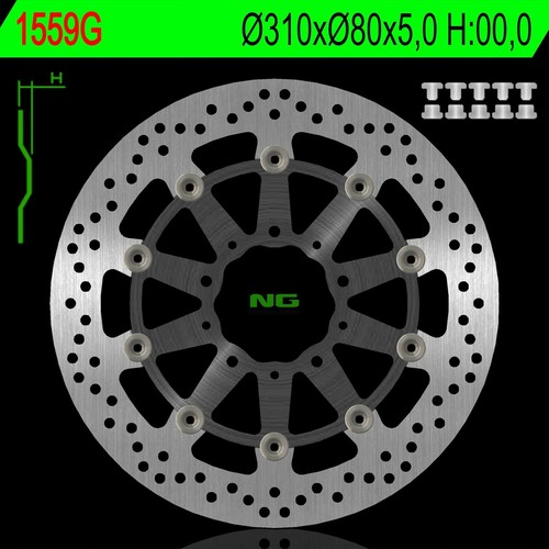 Disque frein avant - ng,