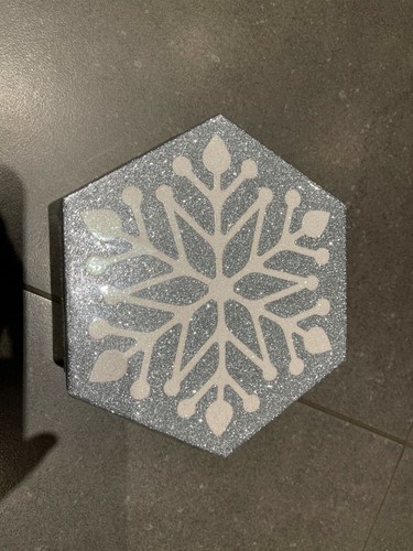 Silver snowflake holiday gift - silver,