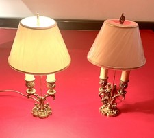 Paire de chevets genre bouillotte 2 Lum style Louis XV lucien Gau Paris CE