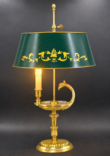 Lampe bouillotte bronze - en,