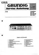Service Schéma Pour Grundig MV 100