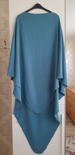 Khimar bleu long. Taille