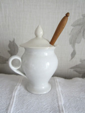 ANCIEN MOUTARDIER SARREGUEMINES POT à MOUTARDE Dernier 1/4 19ème siècle