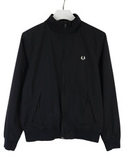 Fred Perry Veste Homme Petit Noir Poche Zippée Logo Fermeture Éclair Bomber