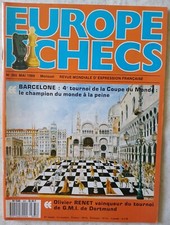 REVUE EUROPE ECHECS - n°365 - Barcelone- Open de New York-  mai 1989