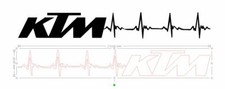 2X STICKERS KTM  LIGNE DE VIE GAUCHE /DROITE  ligne de vie  29X210mm chacun