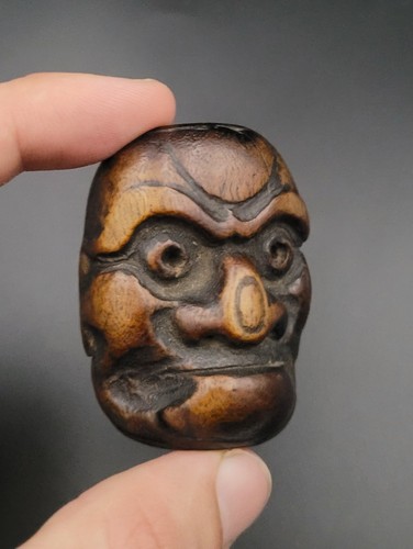 Netsuke masque d obeshimi - -, d’obeshimi