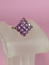 Bague En Or 14 Carats Grenats