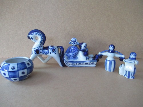 Figurines porcelaine gzhel - figurines,