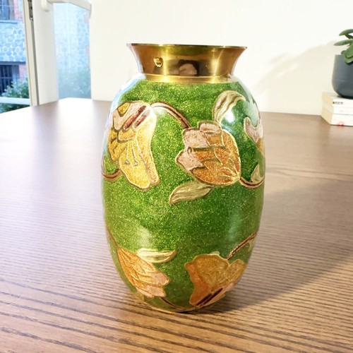 Vase décoratif laiton - en,