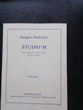 PARTITION - JACQUES DELECLUSE - STUDIO'M - 20 ETUDES POUR CAISSE CLAIRE VOLUME 1
