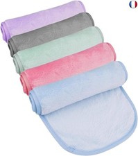 5pcs Serviette Démaquillante, 40 x 20cm Serviette Visage Démaquillante en M