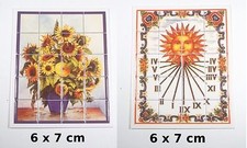 fresque carrelage miniature,maison de poupée,décoration murale,cadran  S1