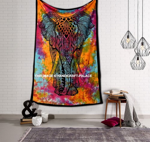Tenture murale indienne hippie - tenture,