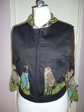 BLOUSON NOIR A CAPUCHE T 38 PAUL BRIAL