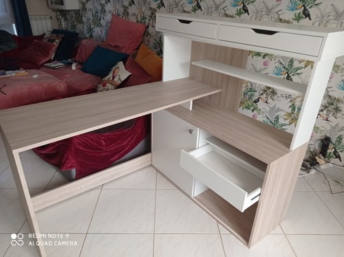 Bureau informatique angle - informatique, d'angle