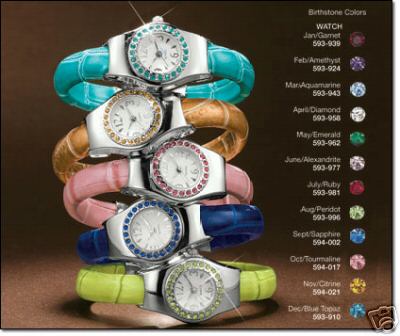 Birthstone cuff watch - cuff,
