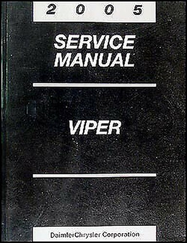 2005 dodge viper - viper, service