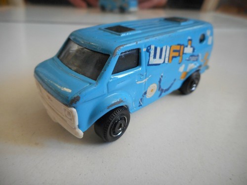 Matchbox chevy van bleu - van, en