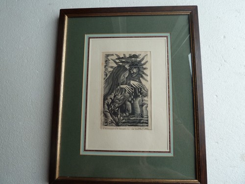 Belle gravure sur bois