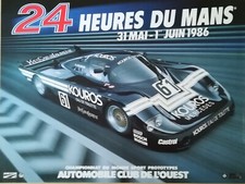 Affiche 24h mans 1986 - 24h, du