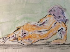 Peinture Cubiste Femme Nue Nu