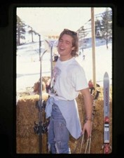 Brad Pitt young 1988 at ski