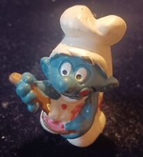 Figurine Schtroumpf Pâtissier. Occasion.