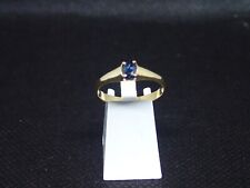 Bague en or jaune  750/ème de 2.22g, saphir  / Bijoux d'occasion