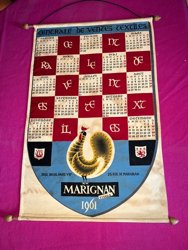 Ancien calendrier tissus - ancien,
