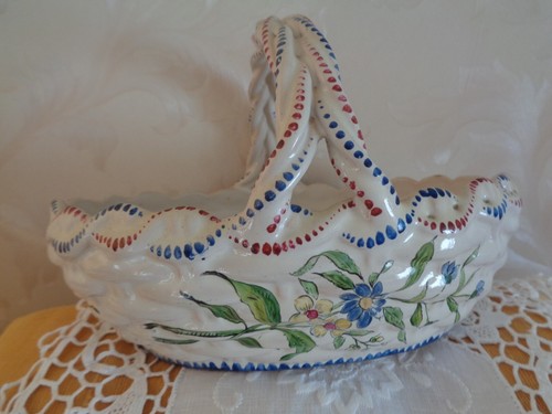 Panier ovale faïence aprey - panier,