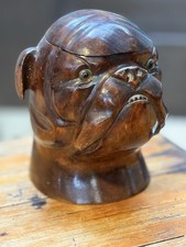 Pot à tabac ancien En Bois