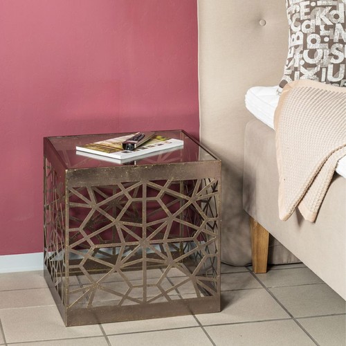 Table appoint carrée en - table,