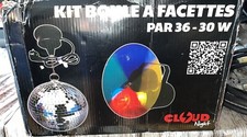 KIT BOULE A FACETTES 20 Cm PAR 36 Avec Accessoires - NO LEDS
