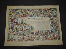 Jeu de l'Oie ancien Imageries Réunies Jarville Nancy
