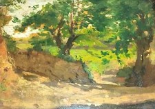 CLAIRIERE EN FORÊT. SIGNÉ