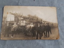 Carte Photo ARLVF Artillerie Voie Ferree Poilu Tranchee Train