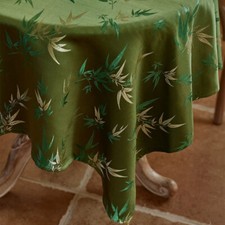 Nappe De Style Chinois Ronde Housse De Table Carrée Imprimé Bambou