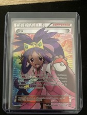 Carte Pokemon Dresseur Full Art Iris 101/101 Explosion Plasma Bloc Noir Et Blanc