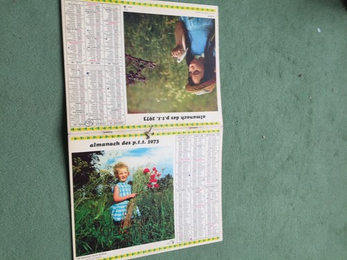 Calendrier almanach ptt 1973 - ptt,