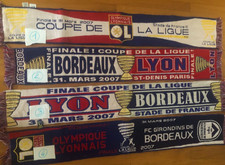 1 écharpe scarf au choix )) BORDEAUX V OL LYON Finale coupe Ligue 2007