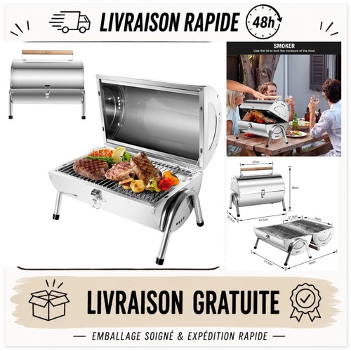 Barbecue charbon portable en - barbecue, 2